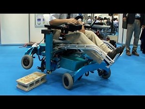 Robotic wheelchair can climb steps, traverse uneven surfaces, turn on the spot