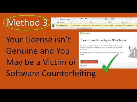 Your License isn’t Genuine and You May be a Victim of Software Counterfeiting - Method 3 [Latest]
