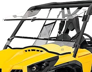 KEMIMOTO Flip Windshield Compatible with Can-Am Commander& Commander Max 800/1000 2011-2020, Scratch Resistant 1/5"Thick Polycarbonate 250 Times Front Windshield Stronger than Glass Full Windscreen
