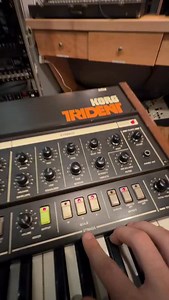 Korg Trident ⚡️a symphony in a single keyboard straight from 1980. String, brass and synthesizer modules with built in flanger. Vintage keyboarding heaven. #synth #synthesizer #rosensound #musicproducer | Rosen Sound