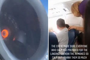 Plane's engine FALLS APART at 10,000ft forcing emergency landing