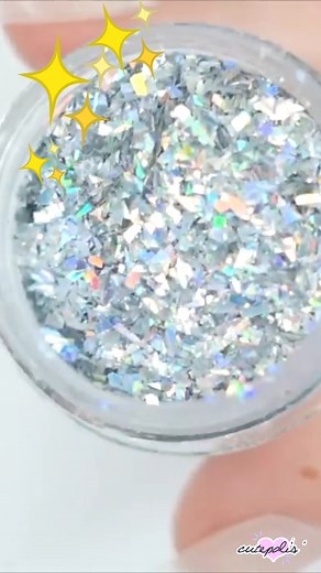 Iridescent Glitter Nail Art ✨ #nailart | cutepolish