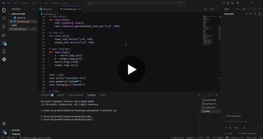 #codealpha #artificialintelligence #python #internship #ai #project #tkinter #machinelearning #developer #learning | PREETHI MANDA