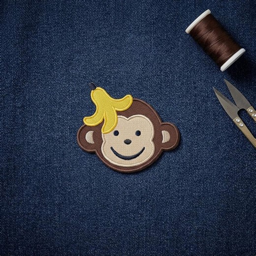 Mommy Monkey Embroidered Patch, Cute Monkey Iron on Patch, Sew on Monkey Applique - Etsy