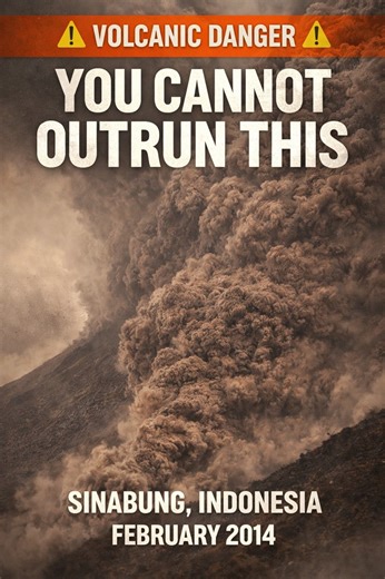 🌋 You cannot outrun this. In Feb 2014, a massive pyroclastic flow thundered down Sinabung, Indonesia a ground-hugging avalanche of superheated ash and gas. Over 500°C. Speeds topping 100 km/h. This isn’t lava. It’s the deadliest force a volcano can unleash. No second chances. Would you know what to do? 👇 #Sinabung #Volcano #PyroclasticFlow #ExtremeNature #NaturalDisaster #EarthUnfiltered | Joemar Sombero