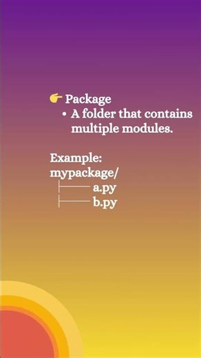 Module vs Package Explained in 20 Sec!#python #module #package##learnpython #shorts #pythonbeginners