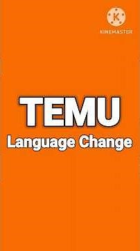 Temu App Language Change