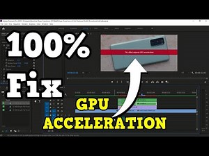 This effect requires GPU acceleration - How To Fix in Adobe Premiere Pro #gpuacceleration
