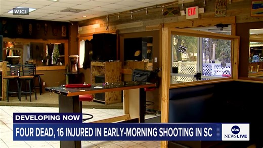 There were multiple deadly mass shootings across the country this weekend, including a shooting early Sunday at a bar in St. Helena Island, South Carolina, where at least four people were killed and several others injured. ABC News' Olivia Rubin has the latest: https://abcnews.link/O9BWGyN | ABC News Live