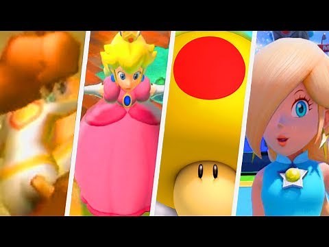 Evolution of Mega Mushroom Girls in Super Mario Games (2000 - 2017)