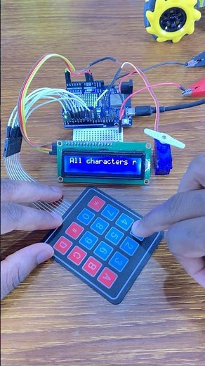 Arduino Tutorial : Servo Motor Control using Password from 4x4 Keypad #keypad #arduino#password