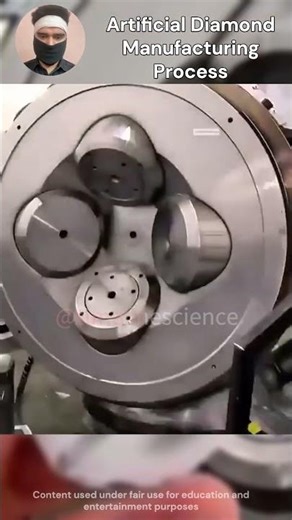 Artificial Diamond Manufacturing Process #dimond #manufacturing