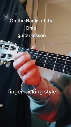 On the Banks of the Ohio Fingerstyle Finger Style guitar lesson Folk Music