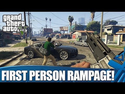 Grand Theft Auto V on PS4: First Person Gameplay (1080p)