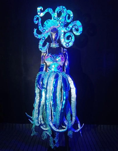 LED Glowing Octopus Costume: Handmade Festival Outfit - Etsy