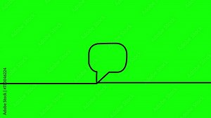 Like. Thumbs up, comment, share, rating, rate the service, comment. Feedback concept. One line drawing animation. Motion design. Animated technology. Video 4K, like share and comment green screen