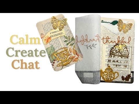 Cozy Autumn Crafting with Scraps | Junk Journal Cards & Gentle Chat