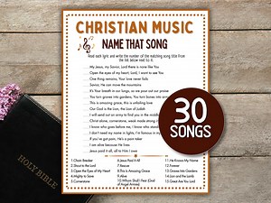 Name That Tune Christian Song, Bible Quiz on Hymns Christian Name That Tune Music Ministry Activity Name That Hymn Ladies Ministry Games - Etsy