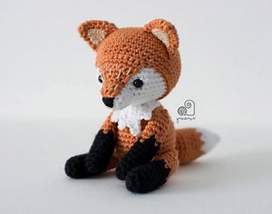 Fun and cute snuggly fox plush pattern. Thanks for using my affiliate link: https://brianakdesigns.com/crochet-knit-finds-1/ | Briana K