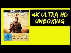 Gladiator 4K Ultra HD Steelbook unboxing deutsch | Kino & Langfassung!!