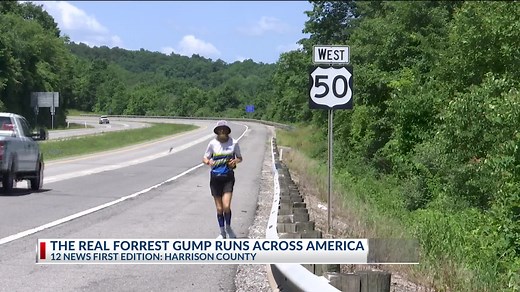 441K views · 10K reactions | THE REAL LIFE FORREST GUMP: A runner passed through Harrison County Thursday on his cross-country journey of running from San Francisco, California to Rehoboth Beach, Delaware. Who knew Forrest Gump was actually from West Virginia? | WBOY 12News | Facebook