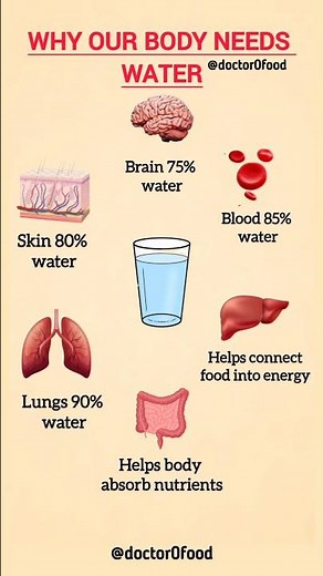 Why Our Body Needs Water | Amazing Facts About Water in the Human Body #healthylifestyle #healthtips