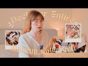 MINIMALIST MAKEUP DECLUTTER | new makeup collection 2025