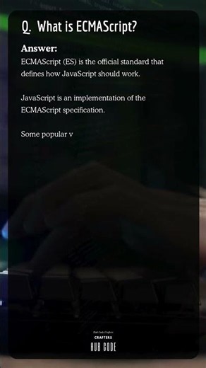 💻 What is ECMAScript? #coding #frontendcourse #codeflow