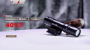 🔥 🔥 Odin Launch Sale - A Series of Tactical Legend Up to 40% off ➤ Starts at 8:00 pm 06/21 - 6/23 Midnight EDT Professional Tactical Rail Mounted Flashlight with 2000 Lumens and 300M Beam Distance , Quick & Easy Removeable Slide Dual Rail Mounting System, Multifunctional Tailcap, and Unique Security Dual Locks for Self-defense, Law enforcement to Protect What's Yours. FREE Gift FREE shipping 🔛Extra FREE gift depending on order size ❗ 👉 Learn More : www.olightstore.com | Olight World