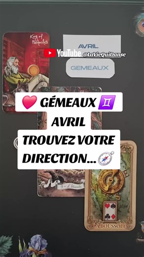Gémeaux, il est temps de stabiliser votre direction. 🧭 Entre réflexion et besoin de solidité votre boussole intérieure vous guide vers le bon choix. ✨ ​👉 GUIDANCE COMPLÈTE sur YOUTUBE ☀️ ​#astrologie #gemeaux #amour #guidance #avril2026