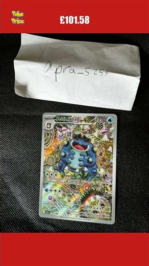 🌟 This Seismitoad card fetched £101.58 — crazy or fair? #shorts