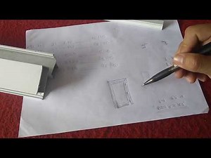 How to Make an Aluminum Door with Venetian Blinds - Calculations and Profiles Part 01
