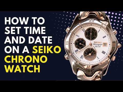 How to Set the Time and Date on a Seiko Alarm Chronograph Watch