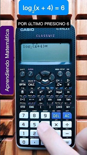 How to solve a logarithmic equation with the scientific calculator? 🤔Casio fx-570 LAX