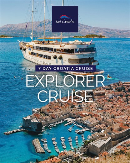 🚢 Experience the beauty of the Croatian Coast on a Small Ship Cruise in 2026 🇭🇷 7 day itinerary 🗺️ 3 unique routes 💦 Swim in crystal clear waters 👯‍♀️ Meet like-minded travellers ⚓ Dubrovnik and Split departures ⭐ 12,100 5 Star Reviews ⏳ Don't Miss Out! Spots are Filling Fast! | Sail Croatia