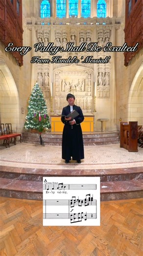 Dominic Wong on Instagram: "/ Every Valley Shall Be Exalted (from Messiah) Merry Christmas! This is a video of me singing one of the most famous aria in Handel’s Messiah - Every Valley. It is the opening aria of the oratorio and Handel set the text saying to prepare the way for the coming of the lord. This is a text for advent but obviously people sing the whole of the Messiah over Christmas time so here we are…! I recorded this at the last week of term accompanied on the Chapel organ by Mr Lee!