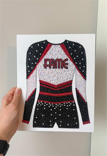 Rhinestone Art for Cheerleading Uniforms