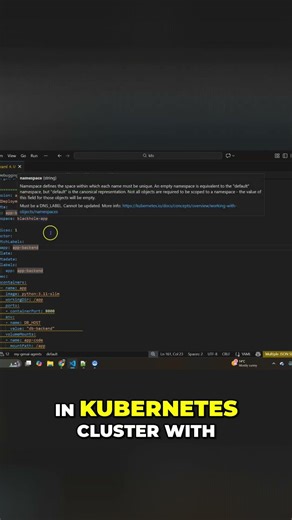 Kubernetes Database Mystery: VS Code Uncovers the Connection Fail #shorts