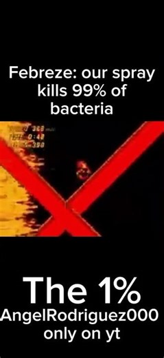 The 1% of bacteria after they were sprayed by Febreze #shorts