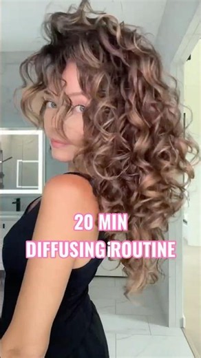My FAST Wavy Hair Diffusing Routine | Wet to Dry in 20 Minutes #wavycurly #diffusingcurls #curlytips