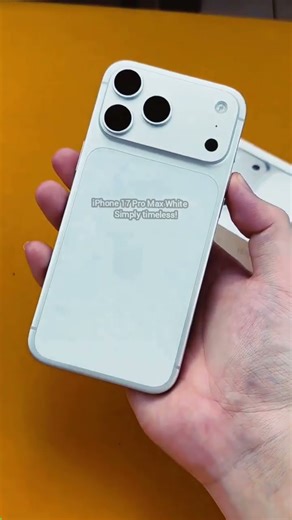 iPhone 17 Pro Max White 🤍 Most Beautiful Color?#apple#iphone#tech