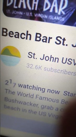Beach bar St. John's webcam United States Virgin Islands