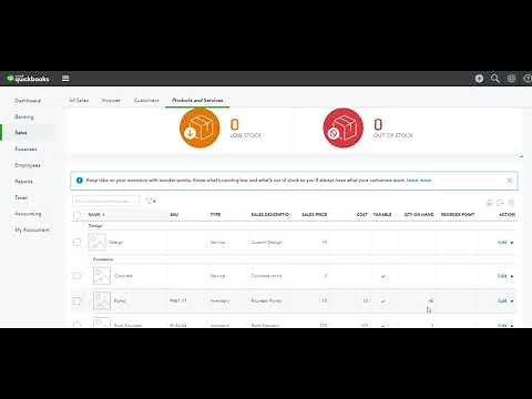 QBO QuickBooks Online - Purchase and Sell Inventory