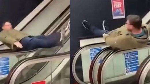 Viral Video Of Man Using An Escalator To Spin Makes The Internet Laugh Out Loud