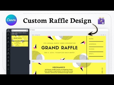 How to print raffle tickets from canva (Event Access)