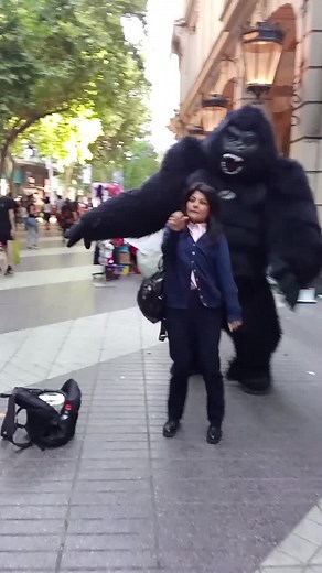 Gorilla Costume Prank on City Streets
