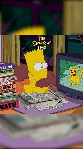 Bart manages to escape his homework | The Simpsons