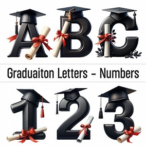 Graduation Letters Grad Font Graduation Alphabet Png Graduation Clipart Png Doodle Letters Doodle Font 3D Grad Sublimation - Etsy