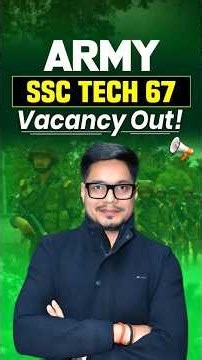 🚀Army SSC Tech 67 Notification Out! | 379 Vacancies | Direct Officer Entry 🇮🇳 #shorts #ssctech #ssb