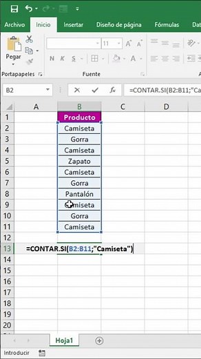 How to count data in Excel with COUNTIF (easy and fast) #excel #shorts #viral #exceltips